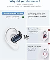 Vista 8 de Auriculares de traducción AI, auriculares Bluetooth 5.4 OWS con pantalla táctil LCD, traductor en tiempo real para 144 idiomas y acentos, Audifonos