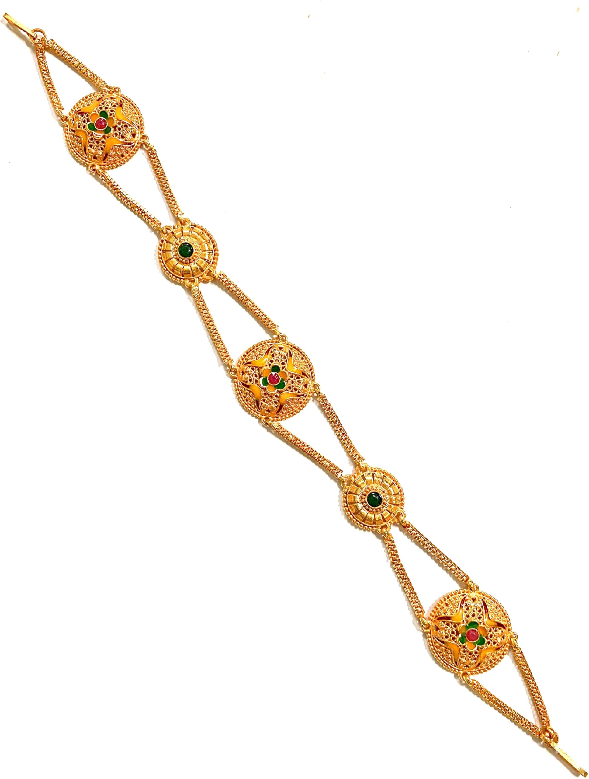 brass gold plated mattha patti BGMP1542-image-16