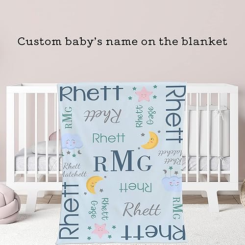 Miniatura 59 de Magimagine Manta de bebé personalizada para bebé, regalos personalizados para niños recién nacidos con nombre, mantas personalizadas para bebés