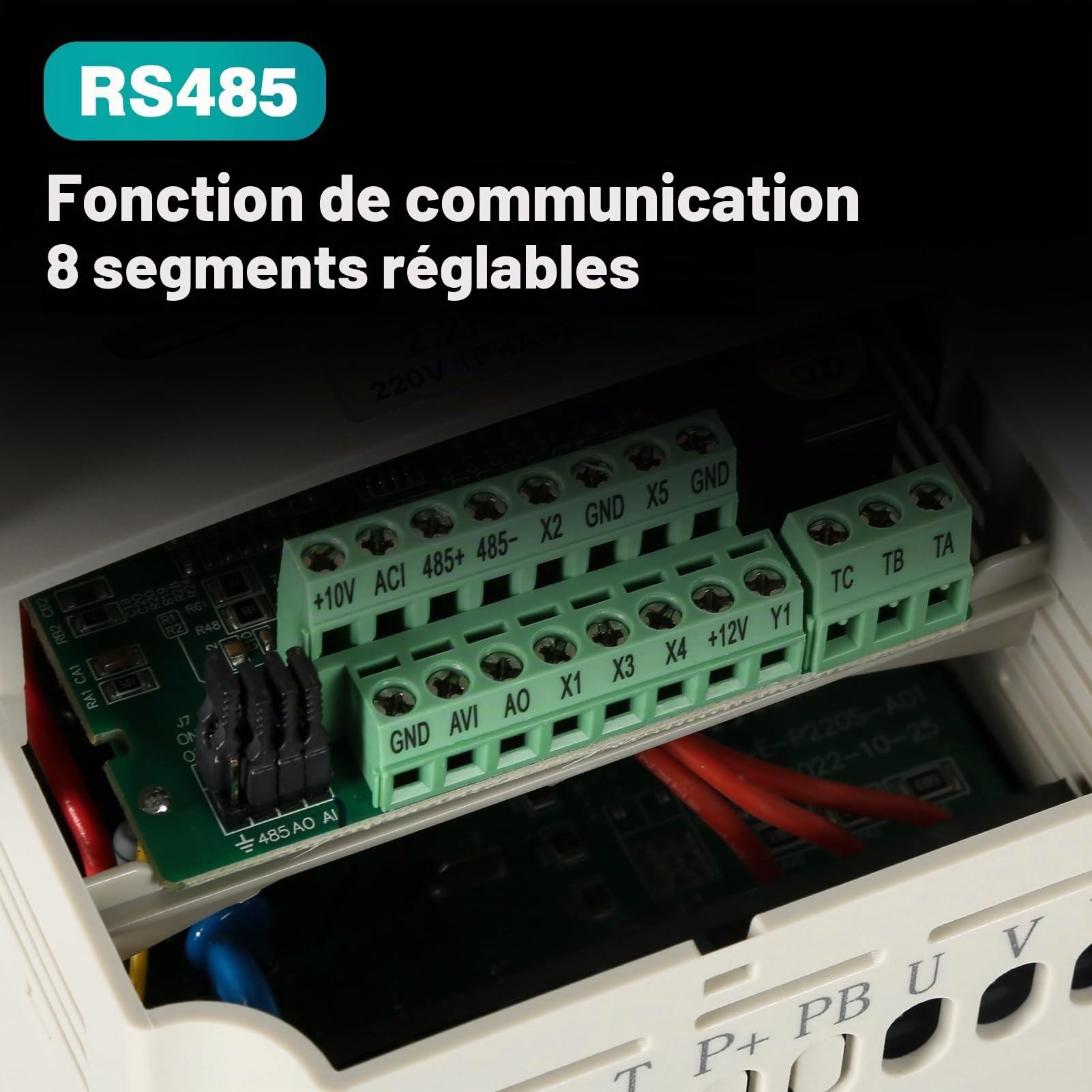 Transformateur 220v 380v Variateur de Frequence Convertisseur de Fréquence 220v Entrée Monophasé 380v Sortie Triphasé pour 0.75 KW Moteur de Broche CNC Contrôle de Vitesse