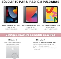 CC Store iPad 10.2 Billentyűzet - 360° Forgatható, Háttérvilágítású, Érintőpados Védőtok iPad 9/8/7 Generációhoz, Arany 2