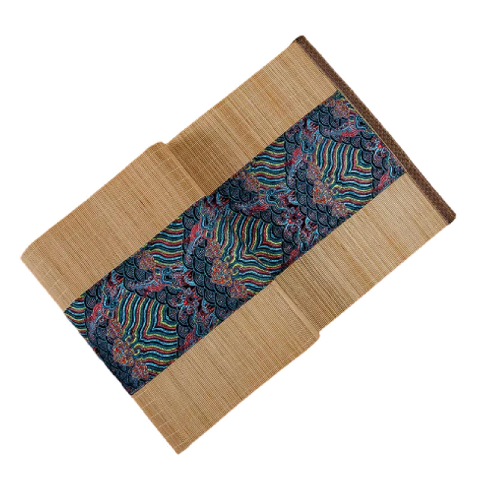 Chemin de table japonais en bambou pour repas de fête chic