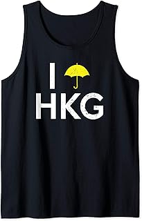 I Love HKG Hong Kong Support Extradition Airport Protest Tank Top
