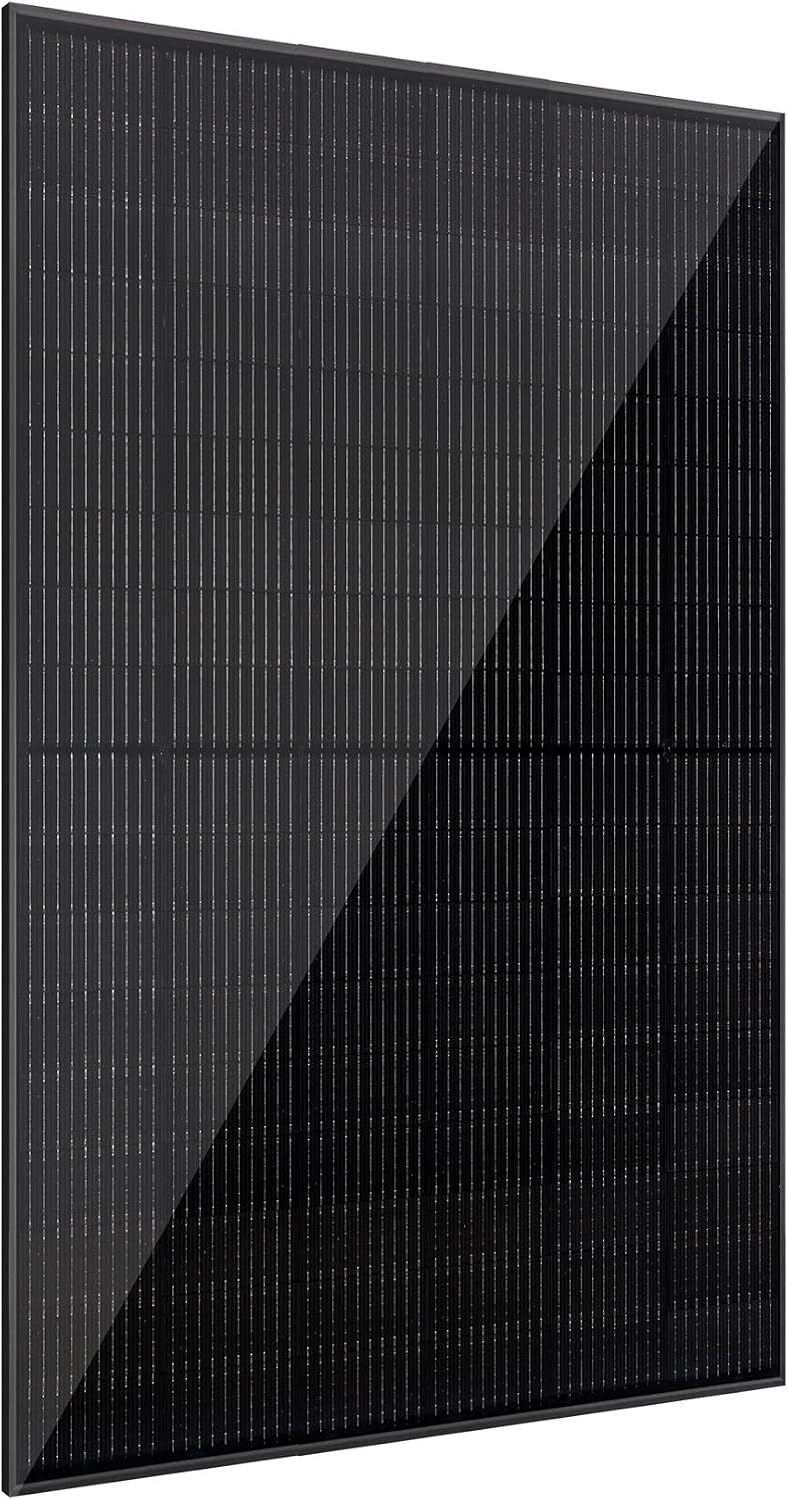 VALE Solarmodul Bifazial 450 Wp Full Black - Glas-Glas-Module - Solarpanel für B