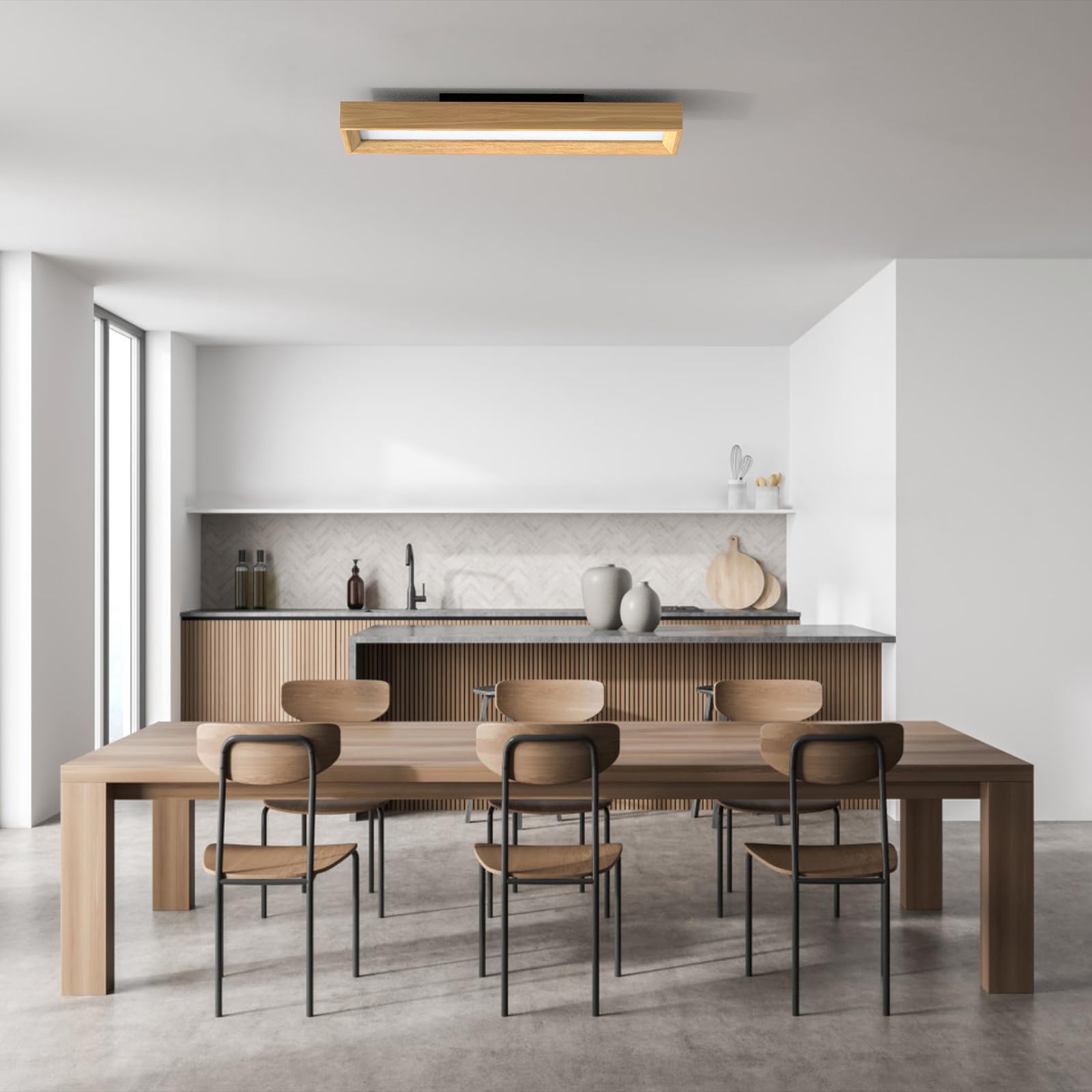 Plafoniera LED Soffitto 30W, Lampada da Soffitto LED Plafoniera Soggiorno Rettangolo Plafoniere da Ufficio Luce Soffitto per Camera da Letto, Cucina, Soggiorno, Balcone