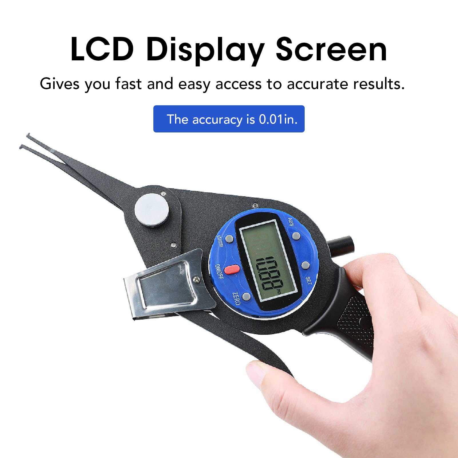 Innenmessschieber, ABS, digitales LCD-Display, 5–25 mm, Innenmessschieber, präzises Messwerkzeug für Maschinen, Automobil, Luft- und Raumfahrt, medizinische Geräte