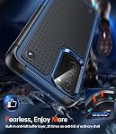 LeYi pour Samsung Ao3s Cas téléphonique: Galaxy A03s Dossier téléphonique avec [2 Pack] Protecteurs d'écran en verre trempé, Protection double couche PC Retour texturé & Soft Bumper Samsung A03s Cas téléphonique, bleu