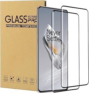 واقي شاشة من كونابيكا لهاتف ون بلس 12 الزجاج المقسى بدرجة صلابة 9 الترا اتش دي مضاد للخدش خالي الفقاعات تغطية كامل ثلاثي الابعاد عالي الحساسية شفاف