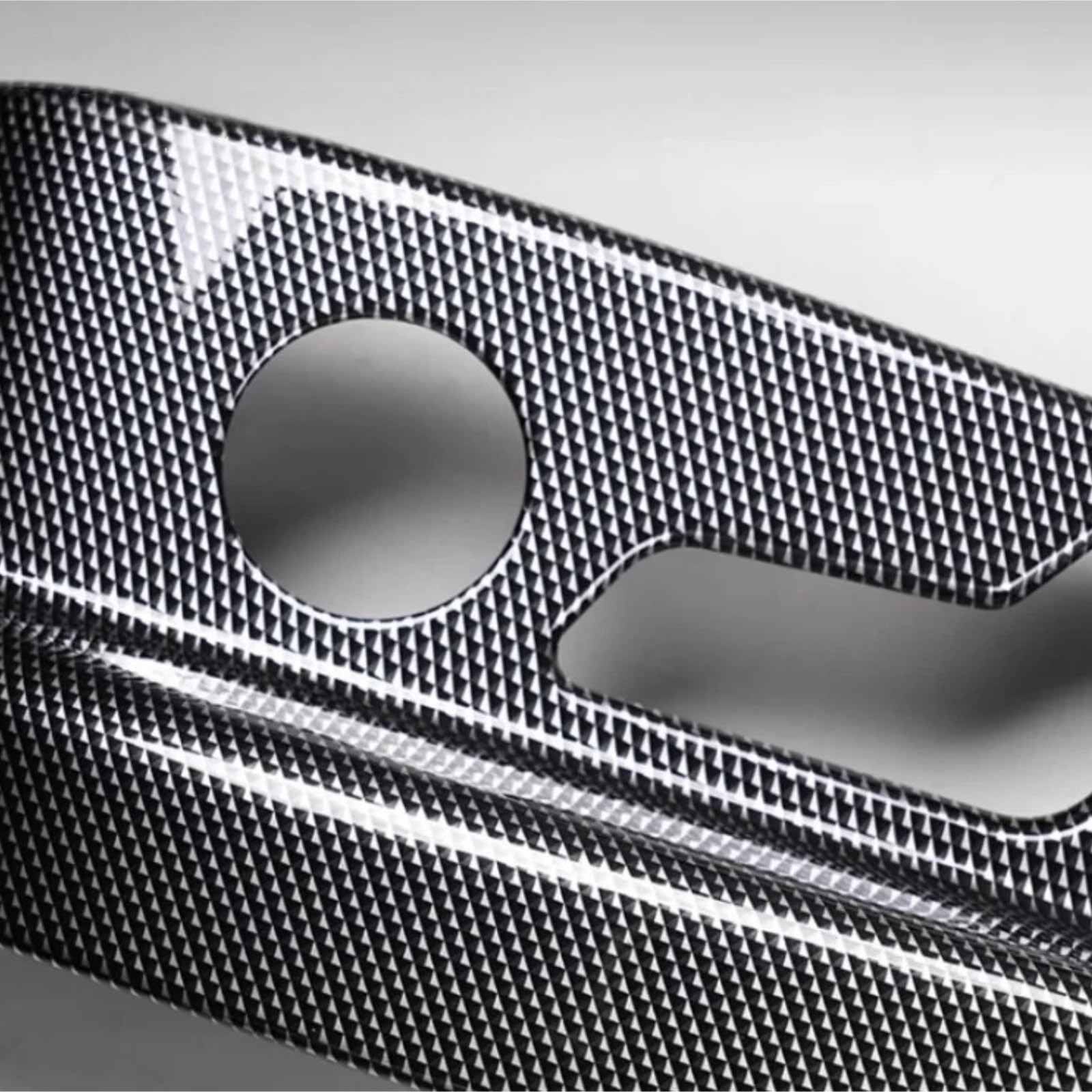 Car Seat Side Anti-Kick Plate Fit for BYD Leopard 5 Auto Carbon Fiber Pattern Rear Tailgate Anti-Scratch Cover Parts(Tailgate Cover)