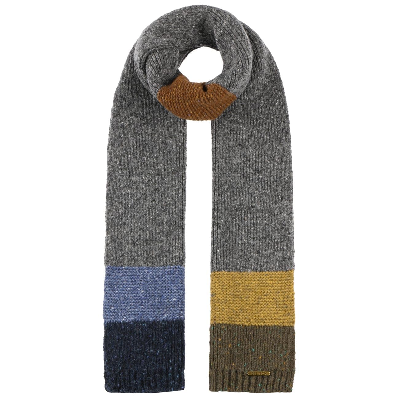 Bufanda Stetson Donegal punto bloques de color unisex oño invierno accesorio 4