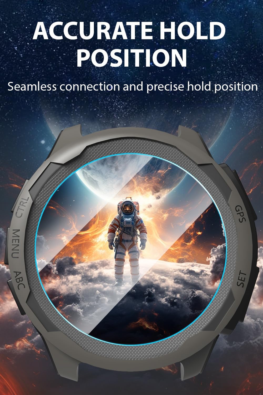3 Pack Screen Protector for Garmin Instinct 2/Instinct 2 Solar Smartwatch, Anti scratch, 9H Hardness Tempered Glass Screen Protective Film, Bubble Free