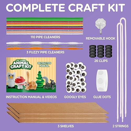 Miniatura 5 de Kit de arte y manualidades para niños de 8 a 12 años para crear y exhibir animales el kit incluye suministros e instrucciones el mejor proyecto de