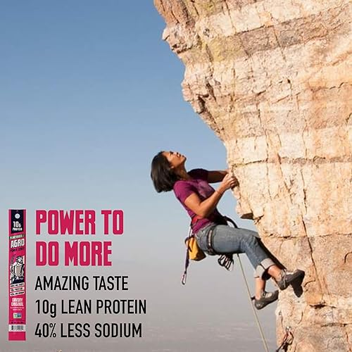 Miniatura 4 de AGRO POWER - Palitos de cecina vegana, sabor original sabroso, bolsa de 7 palitos de cecina a base de plantas con 0.35 onzas de proteína, sin OMG,