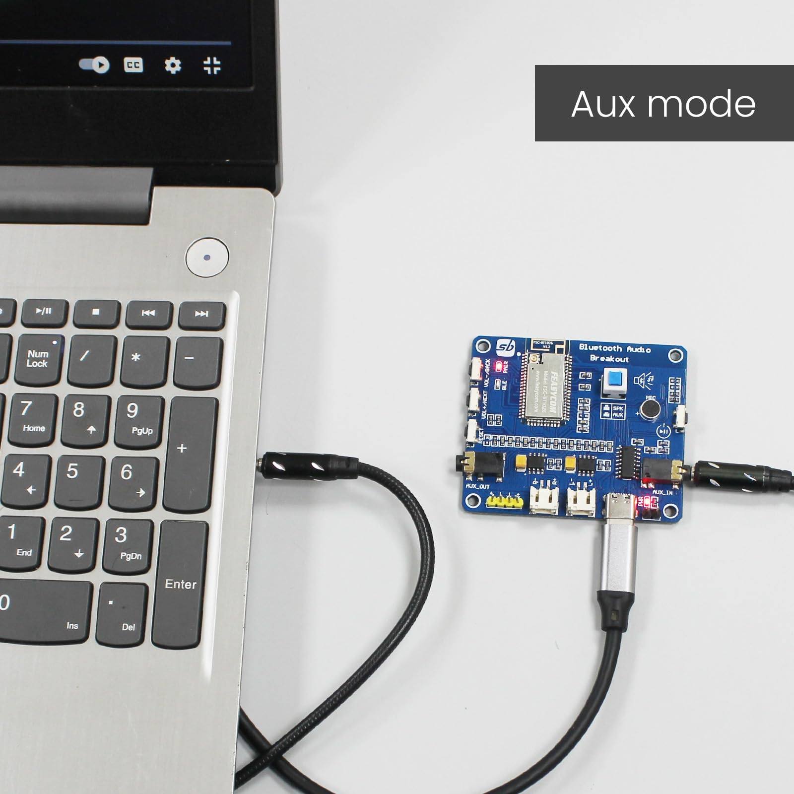 SB COMPONENTS Scheda di espansione Bluetooth Audio Breakout con altoparlante da 2 Watt per soluzione audio tutto in uno Rivoluziona i tuoi test e le tue esperienze audio con la scheda di espansione
