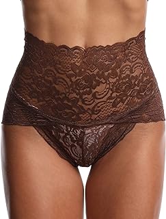 Culotte Gainante Femme Ventre Plat - Sexy Dentelle Maille Transparente Femmes sous-Vêtements Invisible sous-Vêtements Ventre Plat String Sculptantes Culotte Femme Gainante Amincissante Body Shaper