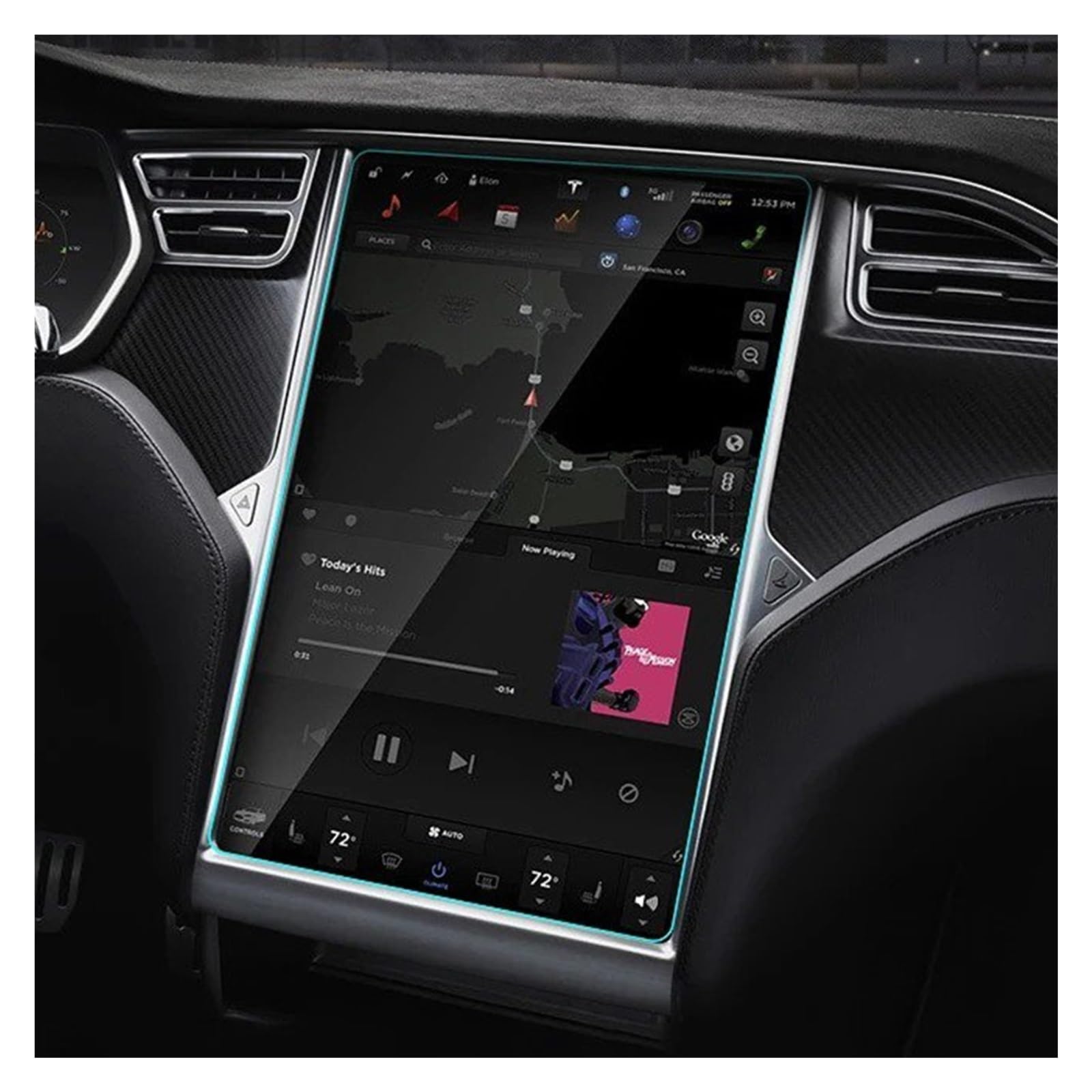 Verre trempé protecteurs d'écran Tesla finition premium haute définition - 7