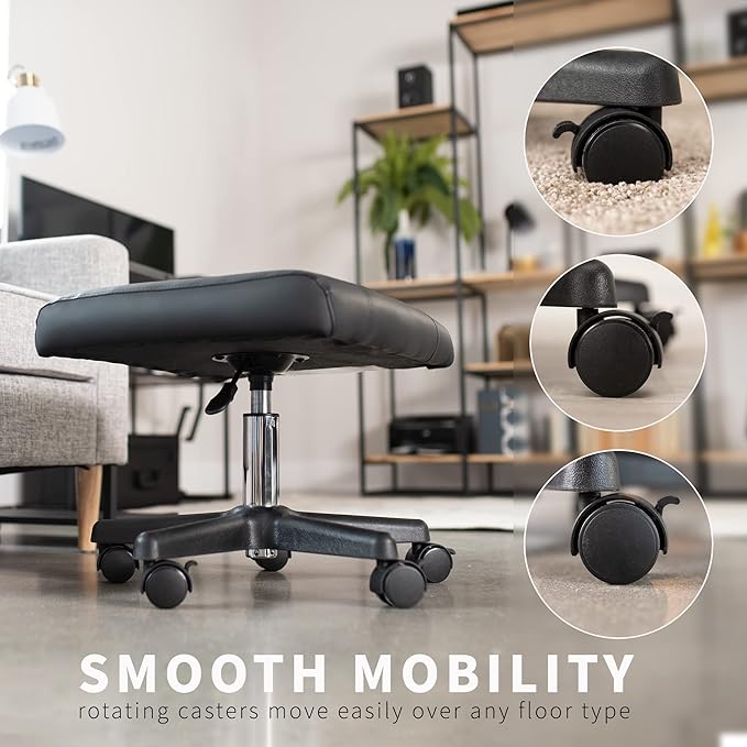 Reposapiés Ajustable VIVO para Escritorio, Negro, CHAIR-S04F miniatura 5