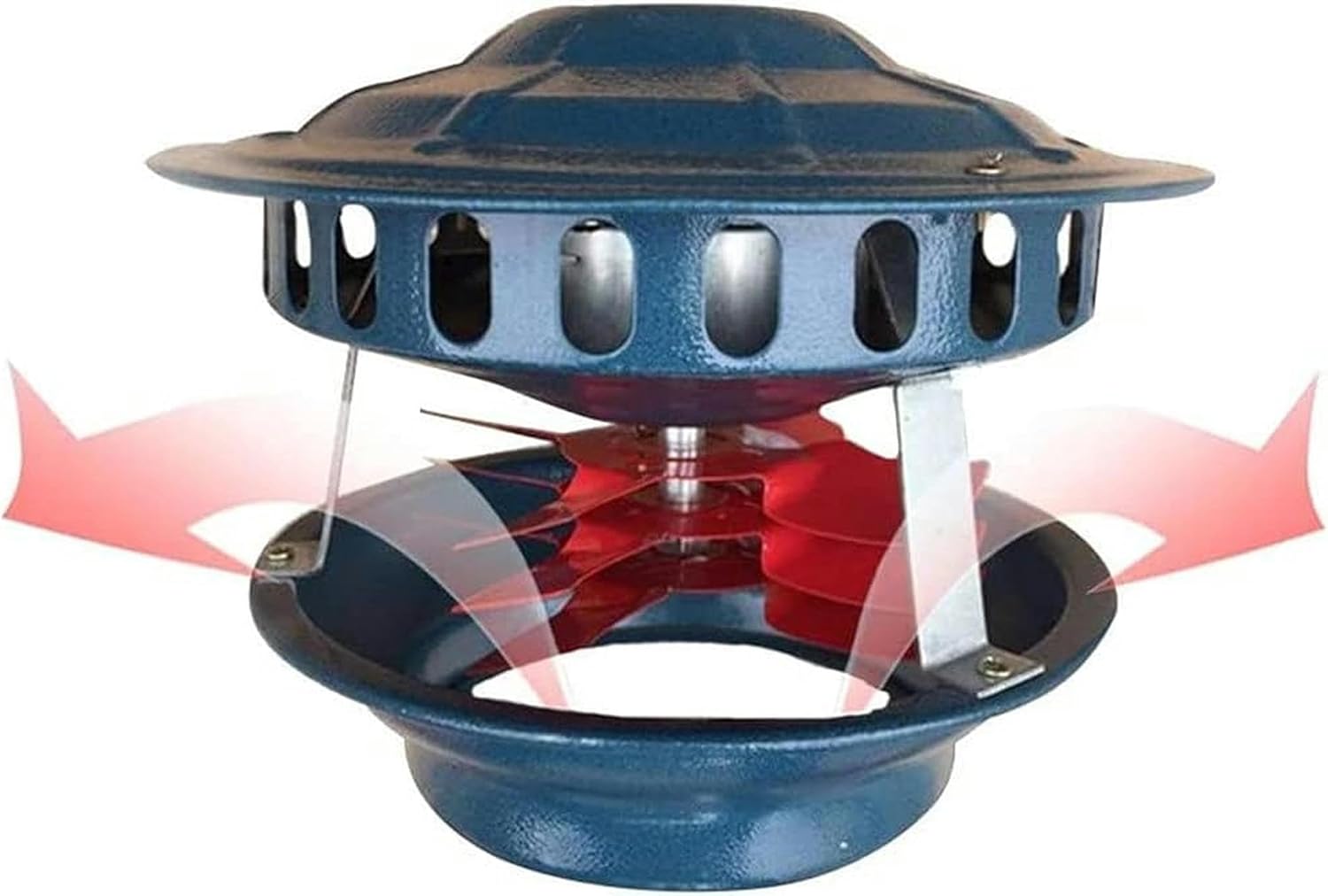 100W Chimney Fan Fireplace Fan Chimney Extractor Chimney Aspirator Chimney Draft Stove Blower for Chimney Diameter 13-22cm