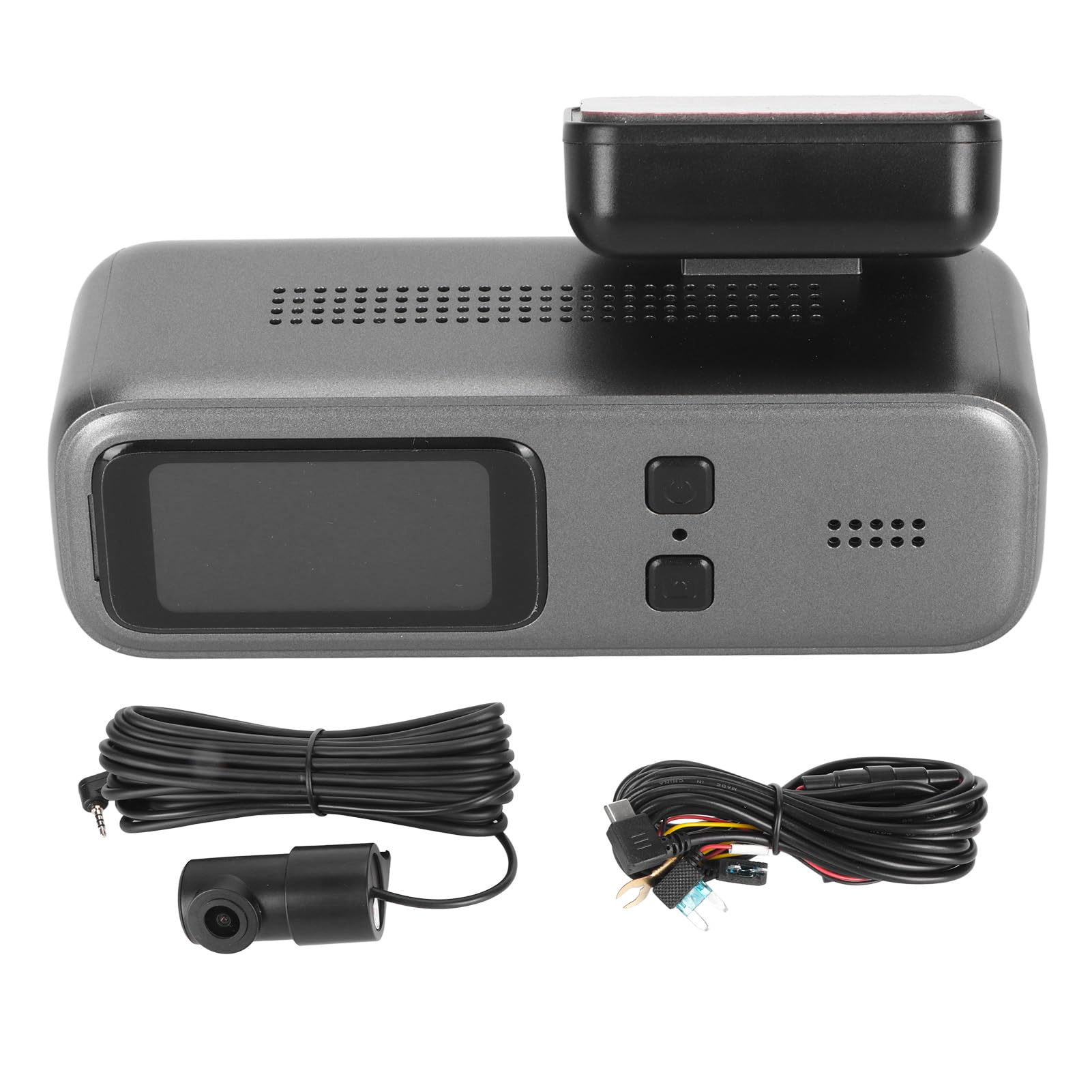 Fockety Kamera Samochodowa Plzednia I Tylna, Podwojna Kamera Samochodowa Full Hd 1080p Z Wifi I Kontrolą Aplikacji, Noktowizor, Tryb Parkowania, Czujnik G, Nagrywanie W Pętli, Szeroki Kąt