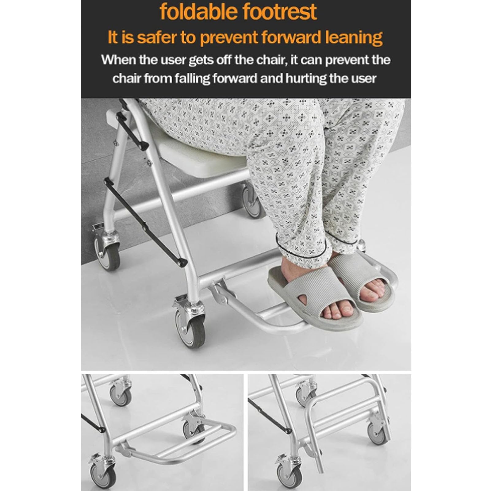Asientos de ducha para ancianos plegables con respaldo y desmontables, asiento de ducha ligero para ducha interior, ayudas de ducha para ancianos, no requiere instalación (sin almohadilla EVA)