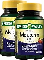 Vista 6 de Unique Bundle Store Melatonina 3 mg, 120 tabletas – Suplemento dietético de disolución rápida sabor fresa, ayuda natural para dormir para adultos