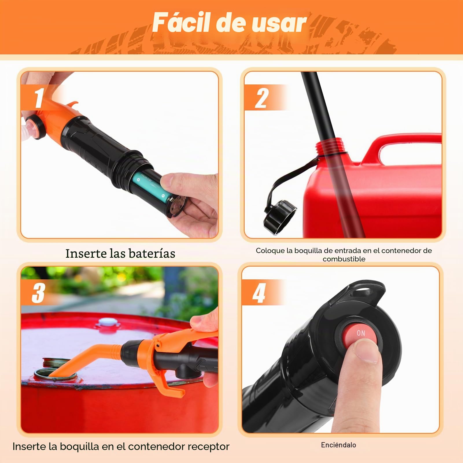 Bomba extractora de aceite eléctrica, portátil de 9 l/min con control de boquilla ajustable, ideal para líquidos no corrosivos, cambios de aceite automotriz, extracción de combustible