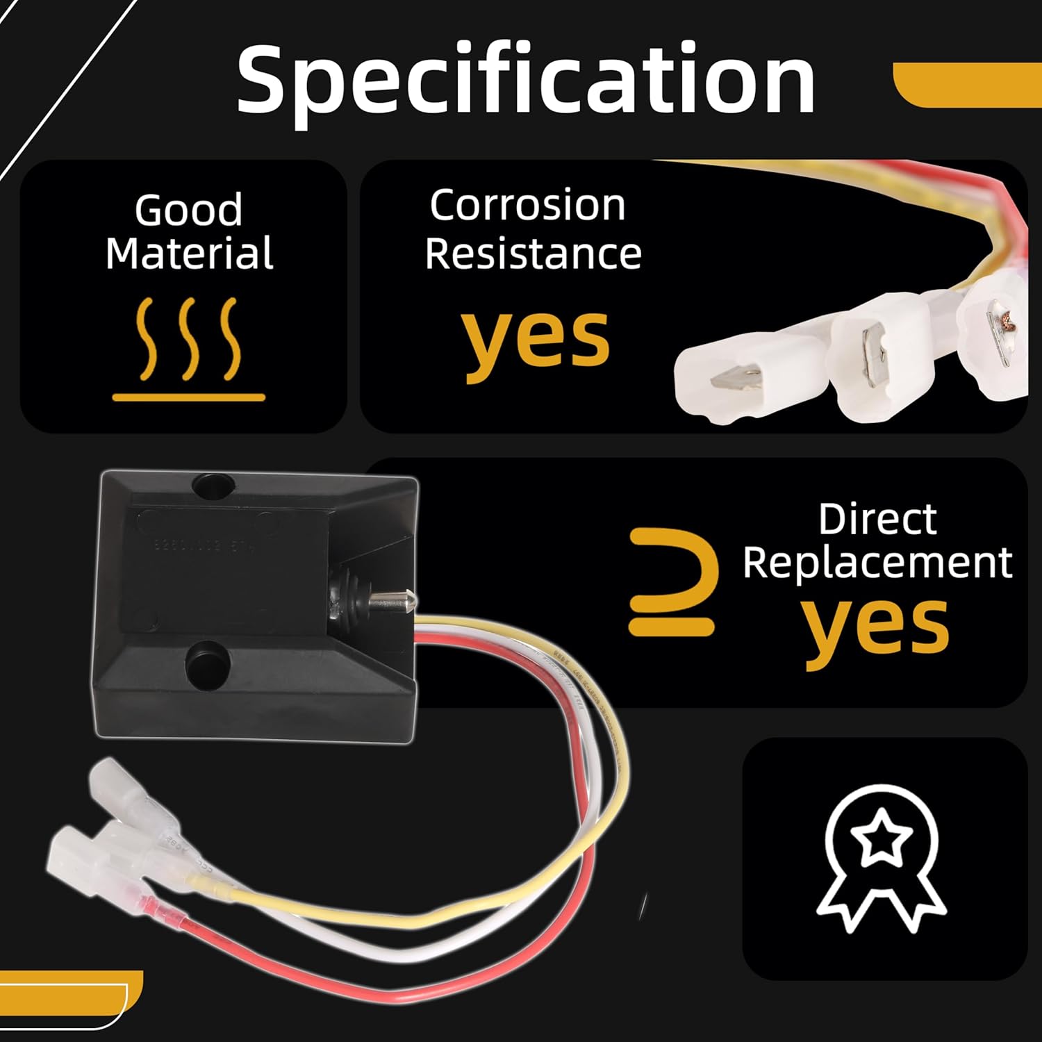 3-Wire 264346 Lift Gate Control Switch for GPT-25, for GPT-3, for GPT-4, for GPT-5, for TE-25, for TE- 25L, for 72-150, for TE-20, Box Truck Trailer Lift Gate, Replace OE# 264346