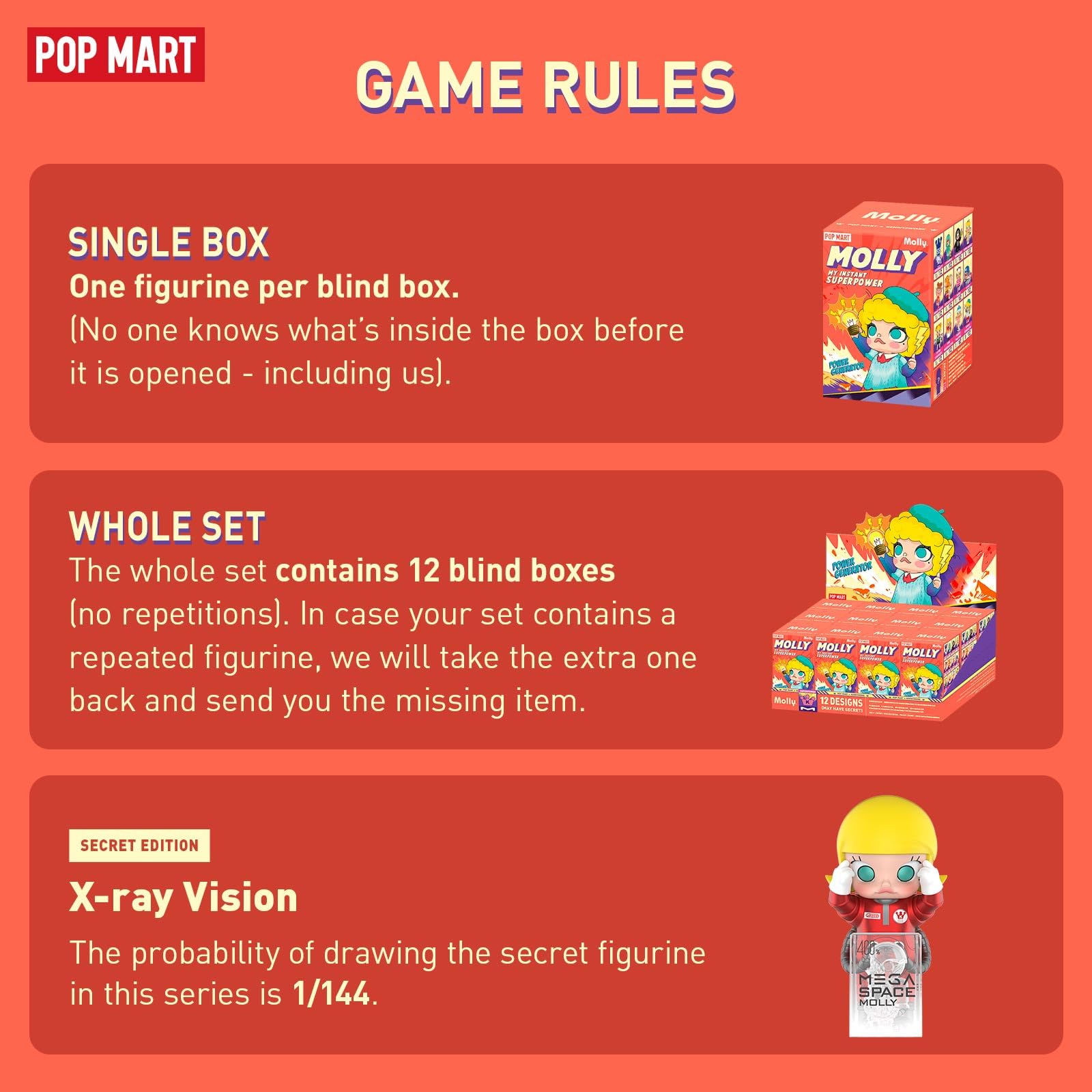 Amazon.co.jp: POP MART Molly My Instant Superpower シリーズ