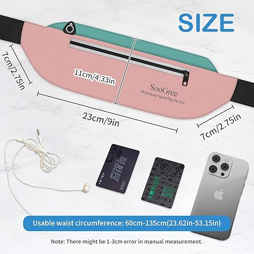 Miniatura 2 de Riñonera para correr para hombres y mujeres, ligera, impermeable, bolsa para correr, bolsa de almacenamiento reflectante nocturna para correr,