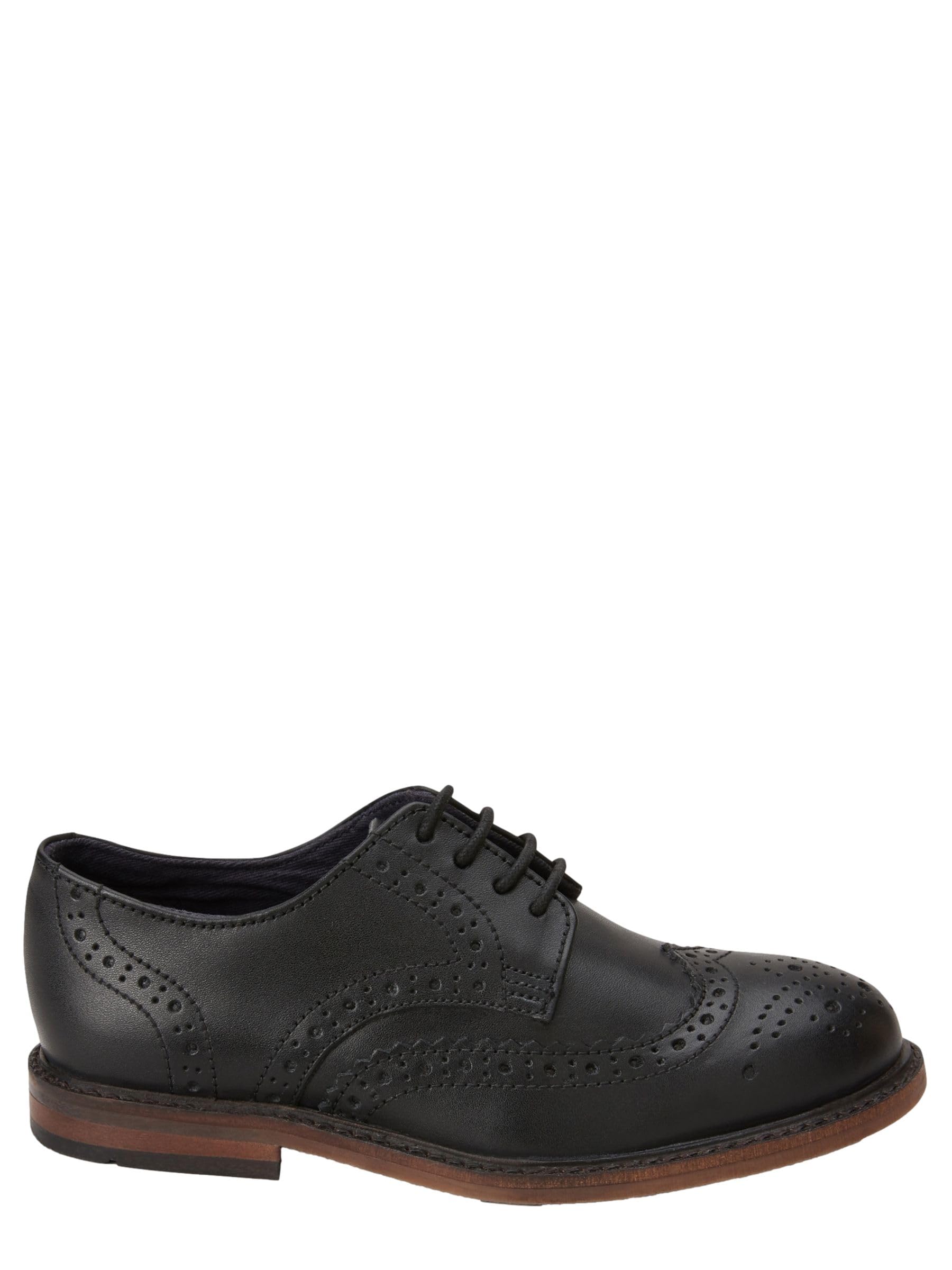 NEXT Jungen Standard Passform (F) Brogues zum Schnüren aus Leder