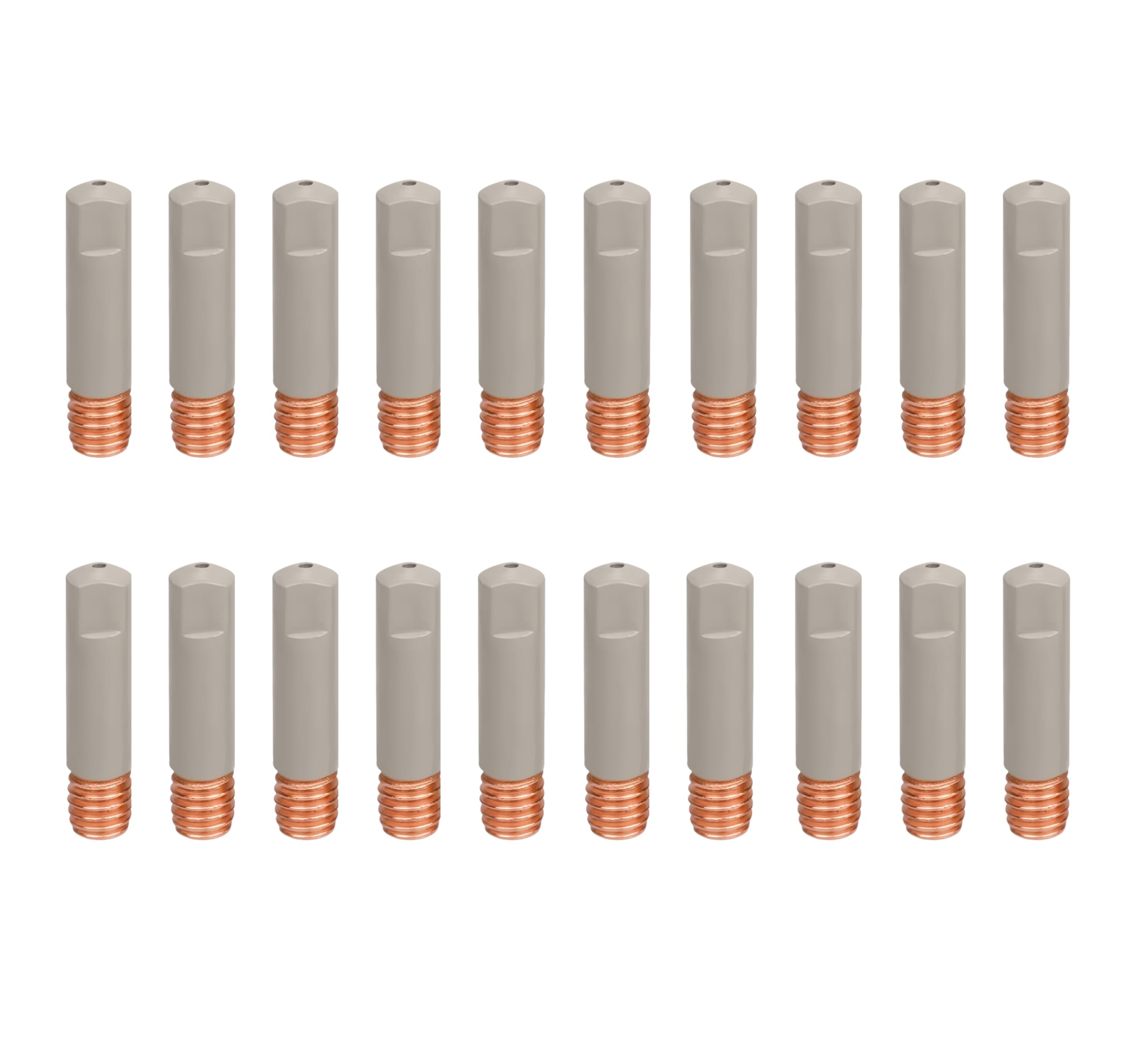Mig Welder Tips 20-Pack Welding Tips with Non-Stick Coating; Ø0.9mm Ceramic Contact Tip for Mig Welding Gun Welding Torch MIG Gun Replacement,Welding Accessories, Copper (0.9mm)