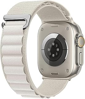 سوار ساعة ابل متوافق مع ساعة ابل 38 ملم 40 ملم 41 ملم، سوار نايلون رياضي ناعم وجيد التهوية ومريح 2 في 1 لساعة ابل سلسلة 8 7 6 5 4 3 2 1 من Next store