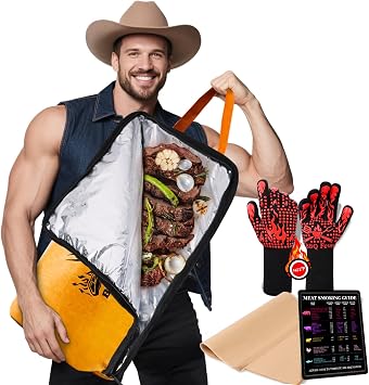 BBQ Blanket for Resting Meat,Insulated BBQ Meat Resting Blanket,BBQ Accessories for Men,Christmas Anniversary Birthday Gifts for Dad Husband Grandpa BBQ Lovers