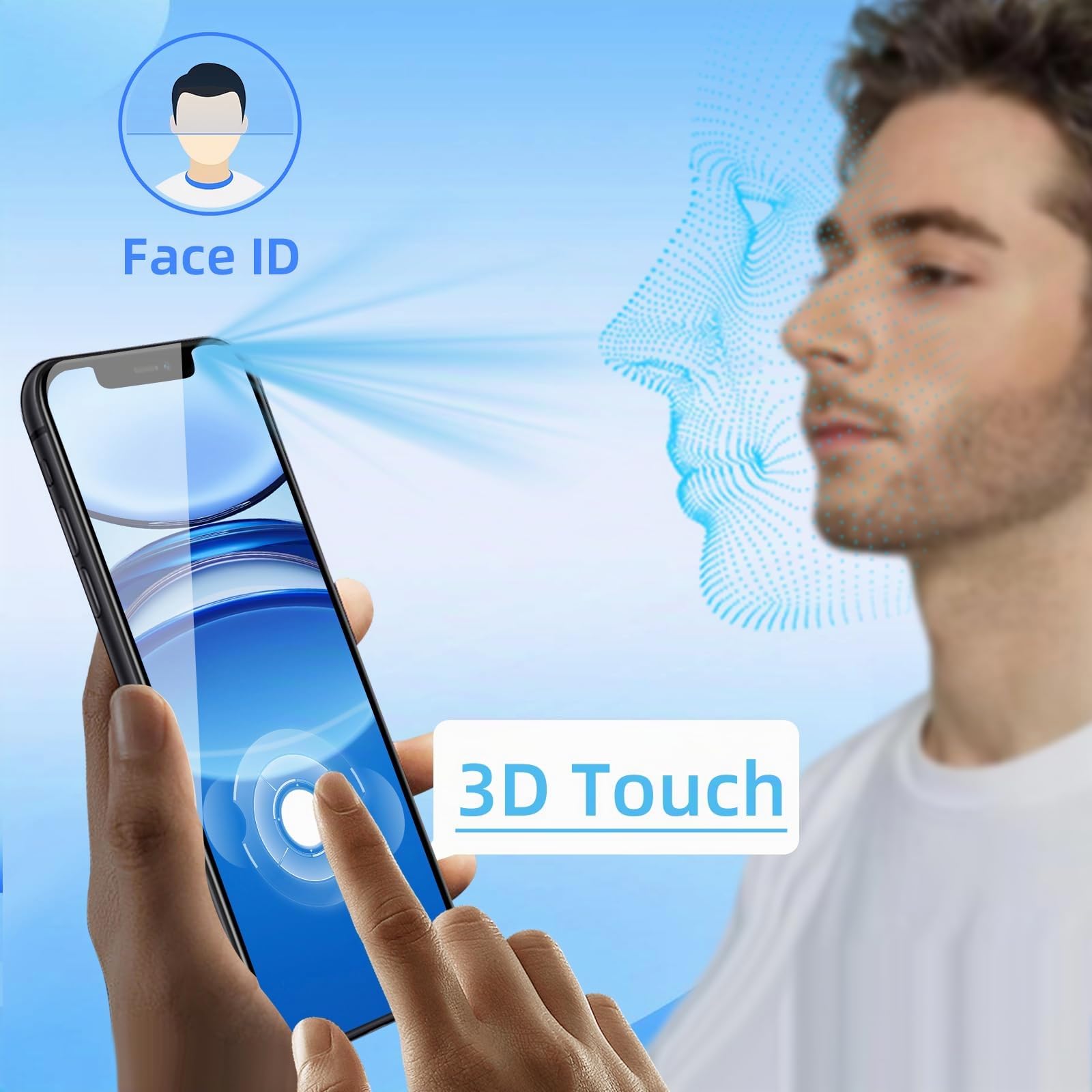 DTD Écran LCD pour iPhone 11, 3D Touch Remplacement Verre Digitizer Pièces 6,1 Pouces de Rechange, Compatible avec modèle A2111, A2221, A2223 (Remarque : écran LCD Uniquement)