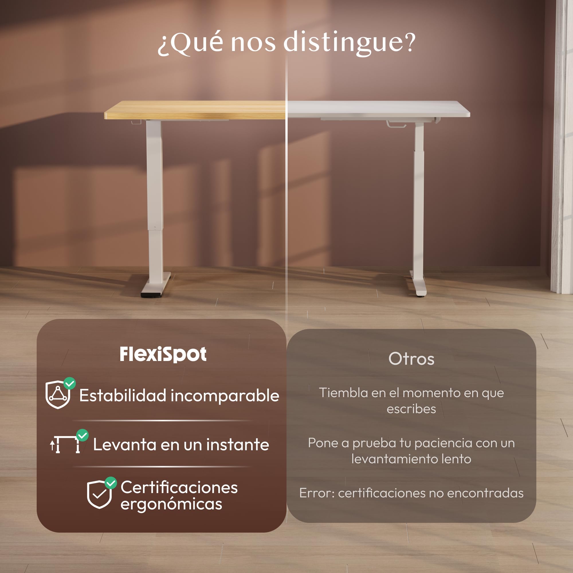 FLEXISPOT Escritorio Elevable Eléctrico 140x60cm, Mesa Escritorio Elevable, Standing Desk Regulable con Memoria, Sistema Anticolisión, Carga 100KG, Mesa Oficina para Casa, Teletrabajo y Gaming, Arce