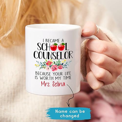 Miniatura 9 de School Counselors Help You Taco About It, taza de café personalizada con nombre para consejero escolar, taza de cerámica para consejero escolar,