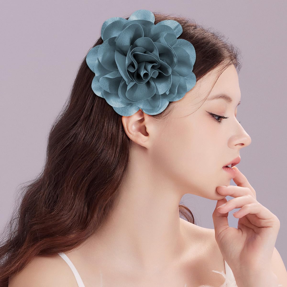 1 pezzo Fermaglio per capelli con griffe in perline a forma di fiore