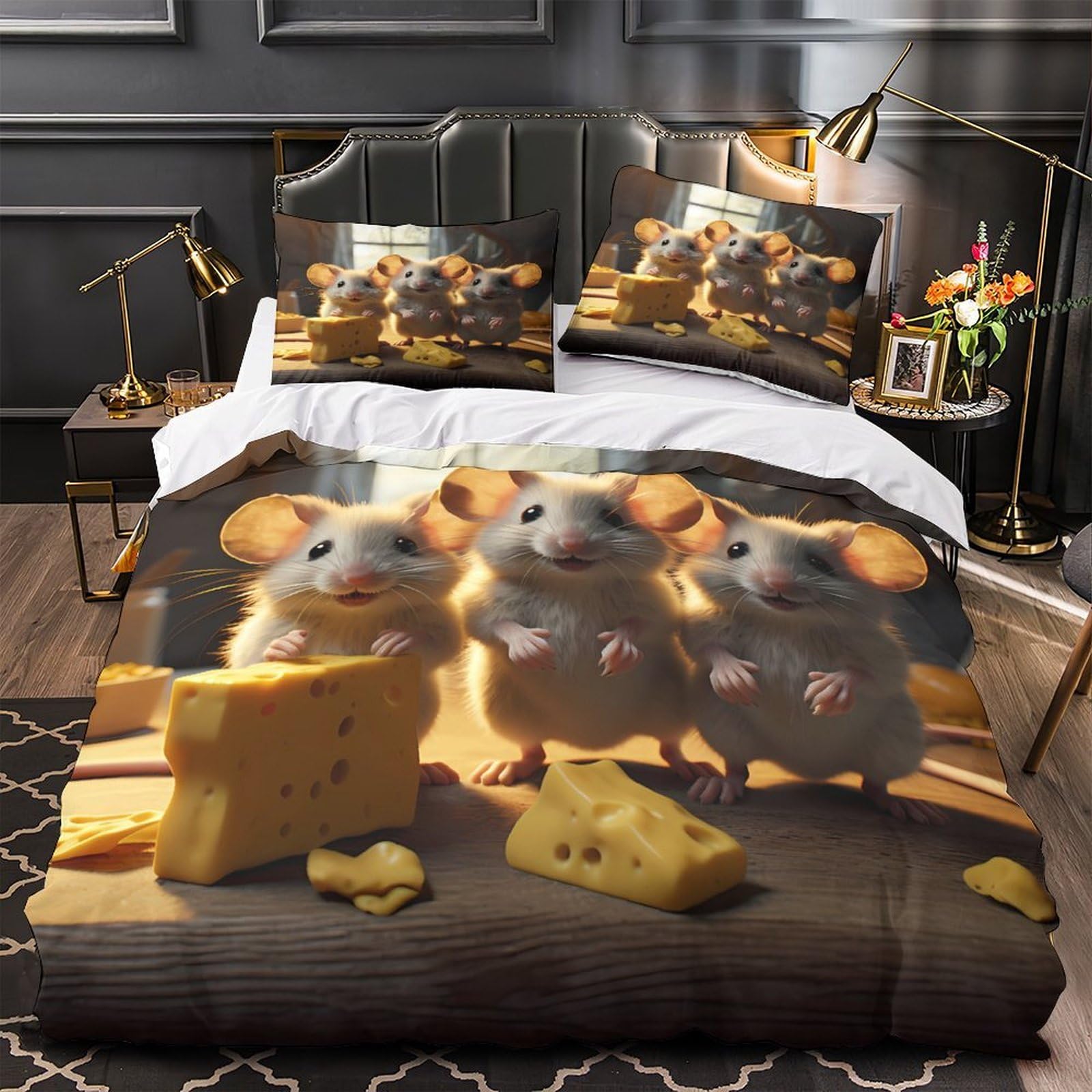 Housse de couette léopard en microfibre premium ultra respirante