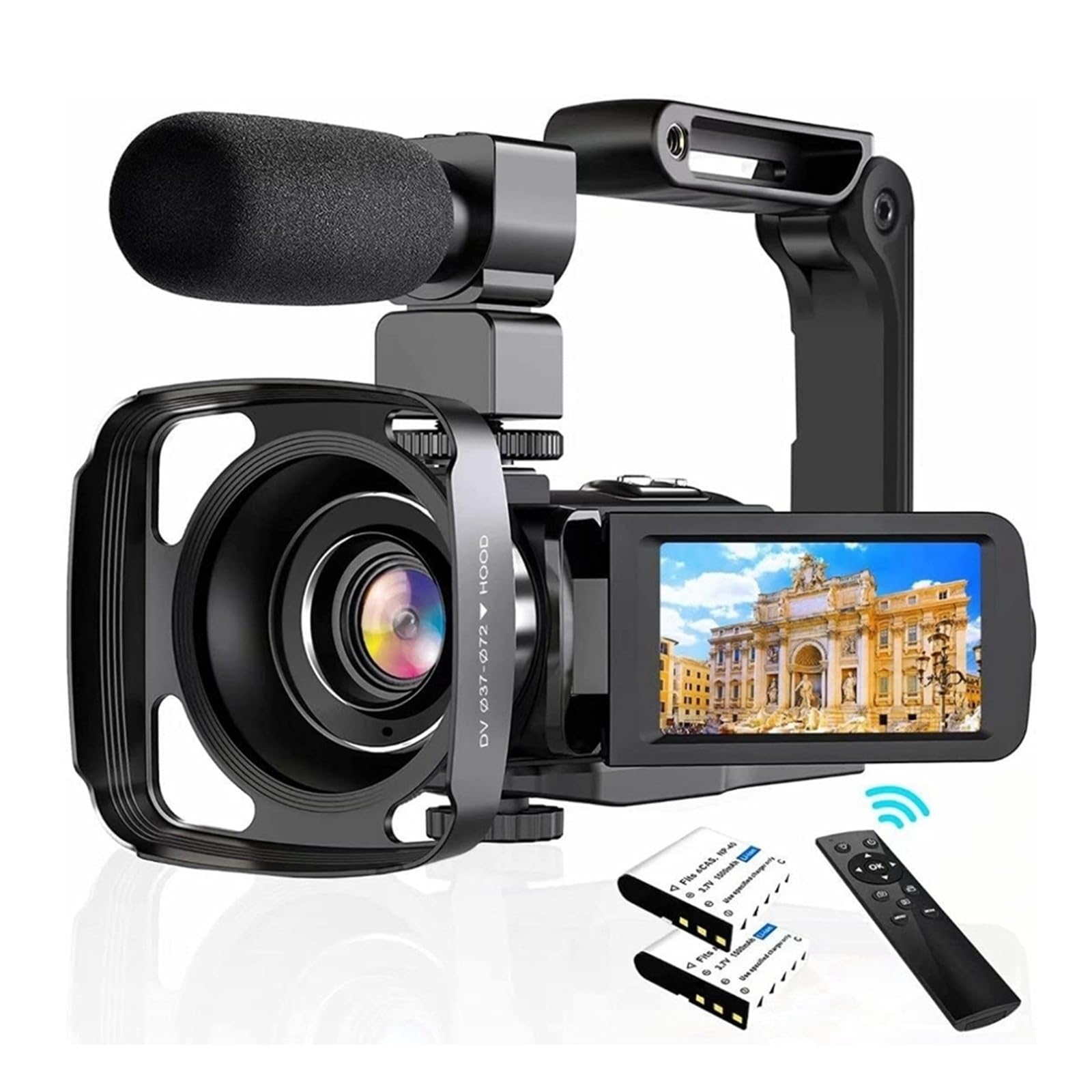 Digital Camera for Photography and 18X Zoom WiFi Webcam Compact Vlogging 3'' 270° Flip Screen Recorder-image-45