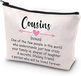 JYTAPP Cousins Gift Cousins Noun Cousins Definition Cosmetic Make up Bag Best Cousin Ever Gift Cousin Gifts from Cousin