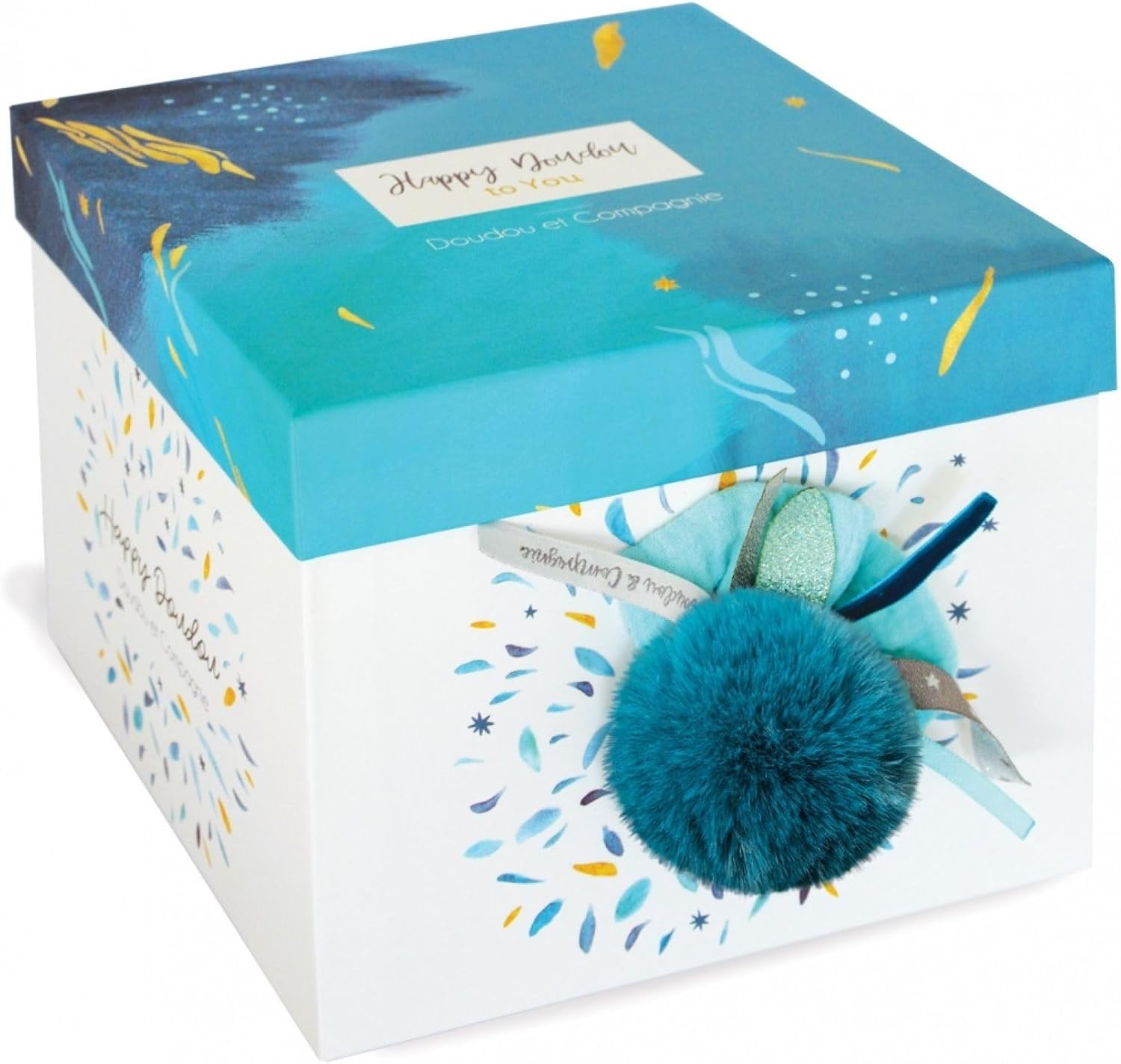 Doudou et Compagnie Happy Pop-Puppet Peacock, DC3737, White