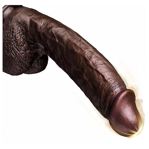 Thrusting Dildo Vibrator Sex Toys for Women – 2" Thick Big Black Realistic Dildo with 9 Vibrating & 3 Thrusting Modes, Suction Cup BBC Vibrator Penis for G-Spot & Anal Stimulation