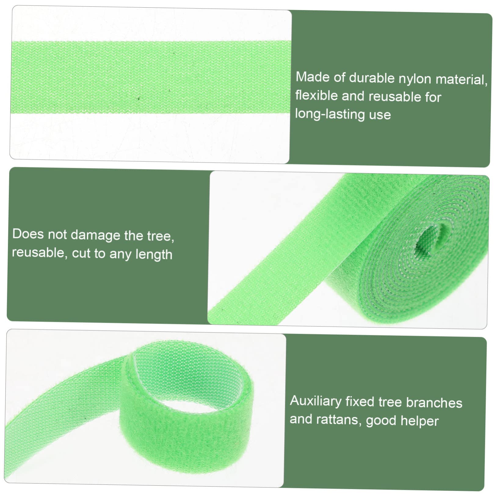 Kisangel 5 Set Giardinaggio Riutilizzabili Legacci per Piante per Rampicanti per Stabilizzare Piante Esterno E Creare da Te 4 * 5