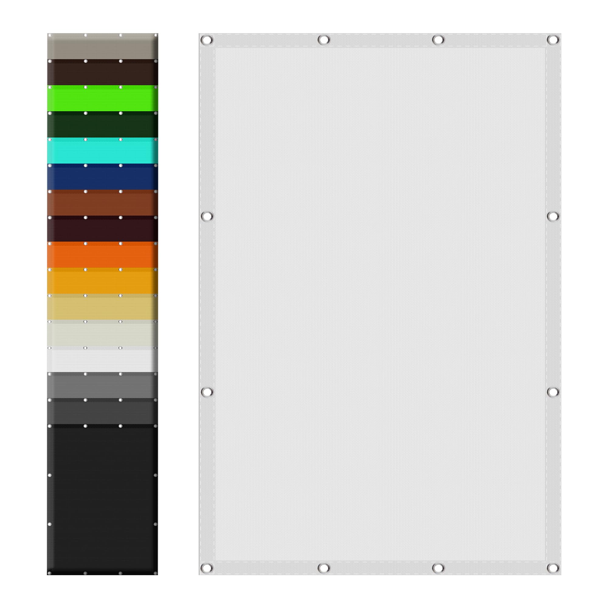 Filet dombrage blanc 1.2x2.4m étanche contre la chaleur et la pluie sur serre