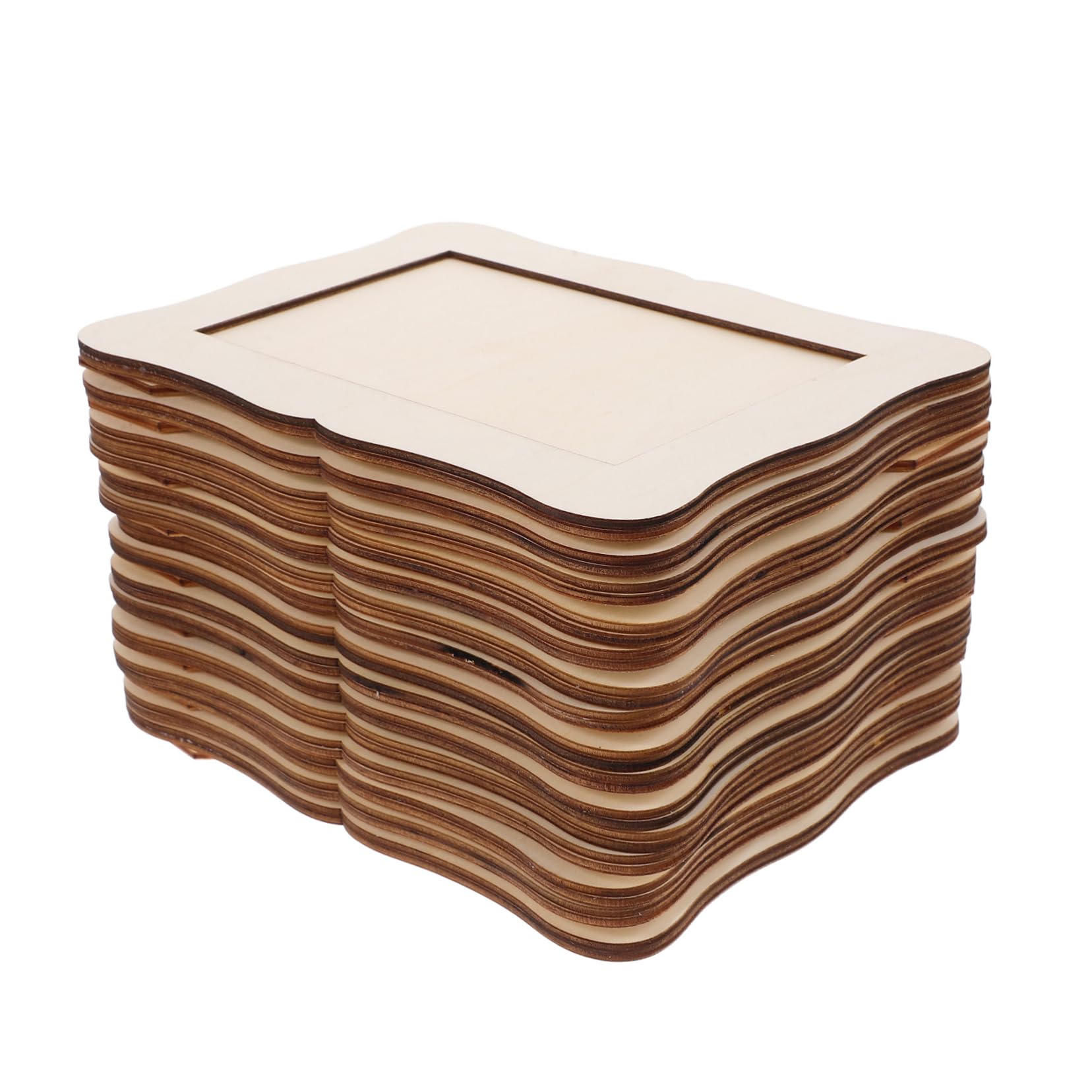 HOOTNEE Diy Picture Frame Craft Kit 15pcs Unfinished Wood Frames Perfect for Fall Spring Decor