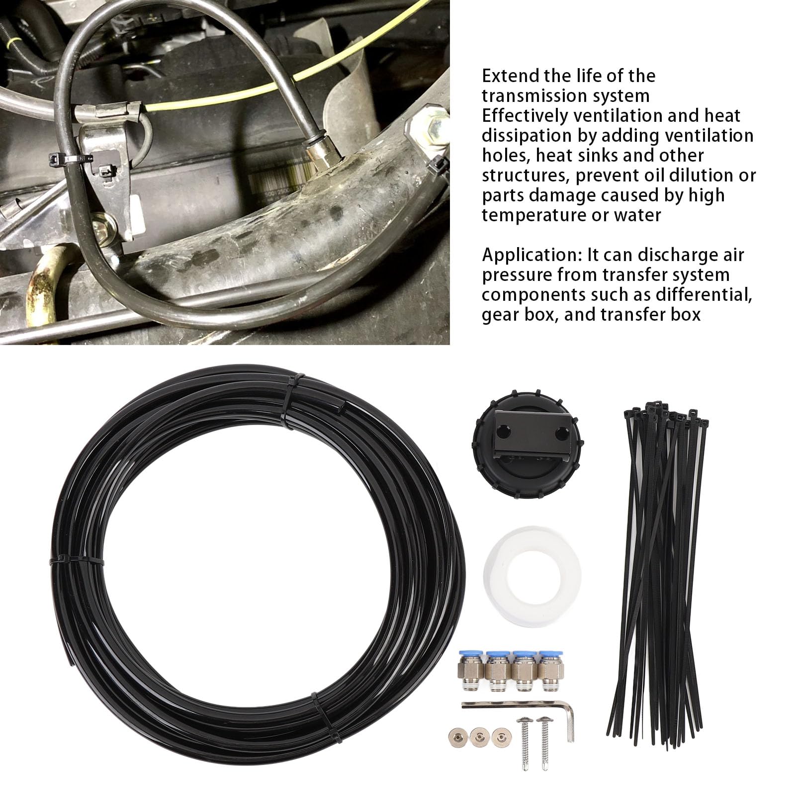 Bediffer Das Differential-Entlüftungsset Sorgt für eine Effiziente Druckentlastung und Verbessert die Belüftung für Mehr Zuverlässigkeit des Fahrzeugs. Ideal für Offroad-Enthusiasten