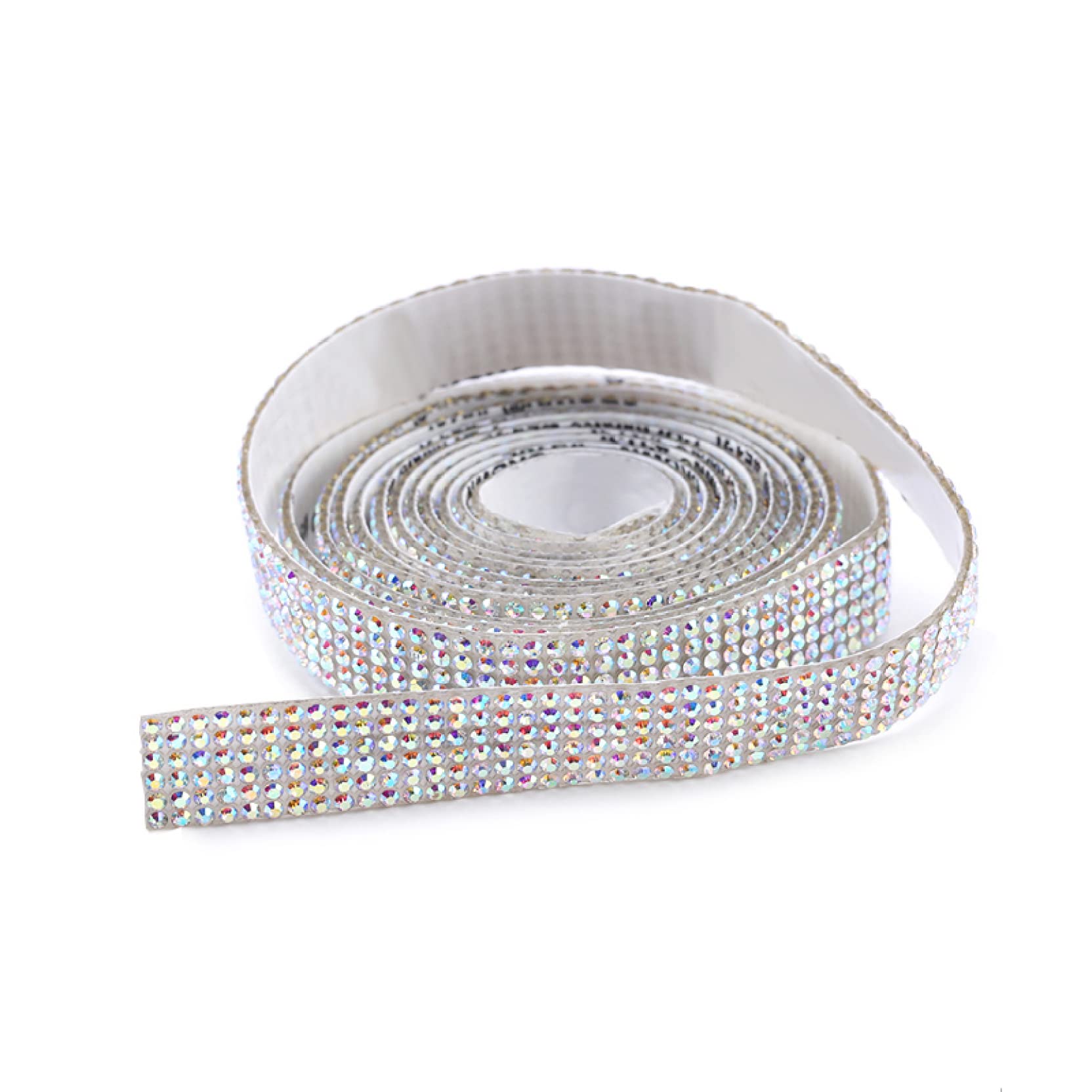 ACiyD 1 Yard Strass Trim Selbstklebend Glitzer Kristall Band Band Kette DIY Strass Band Trim für Auto Telefon Dekorationen (Color : 27mm Crystal Yellow, Size : 1 Yard) (18mm Crystal 2 1 Yard)
