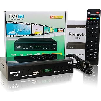 Romicta DVB-T2 Receiver & Kabel-Receiver DVB-C &ndash; H.265 HEVC FTA Full HD 1080P, PVR, USB, HDMI, Timeshift, SCART, Digitaler Te