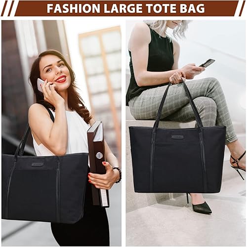 Miniatura 2 de VX VONXURY Bolsa de trabajo profesional para laptop de 15.6 pulgadas, ideal para oficina de negocios