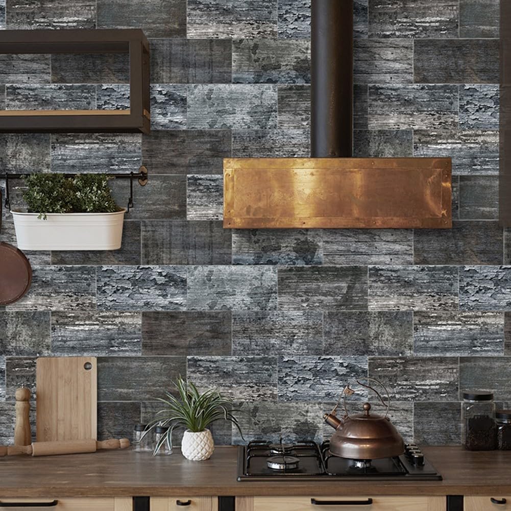 Piastrelle Adesive PVC 8x4 Pollici Impermeabili Cucina